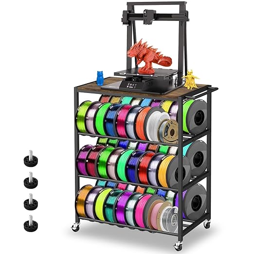 3D Printer Stand with Filament Storage Rack by Wanyshapy
