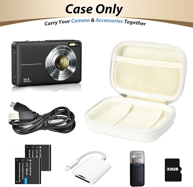 Digital Camera Case for CAMKORY, KODAK PIXPRO FZ45/FZ55, Canon IXUS 285 HS - Image 4