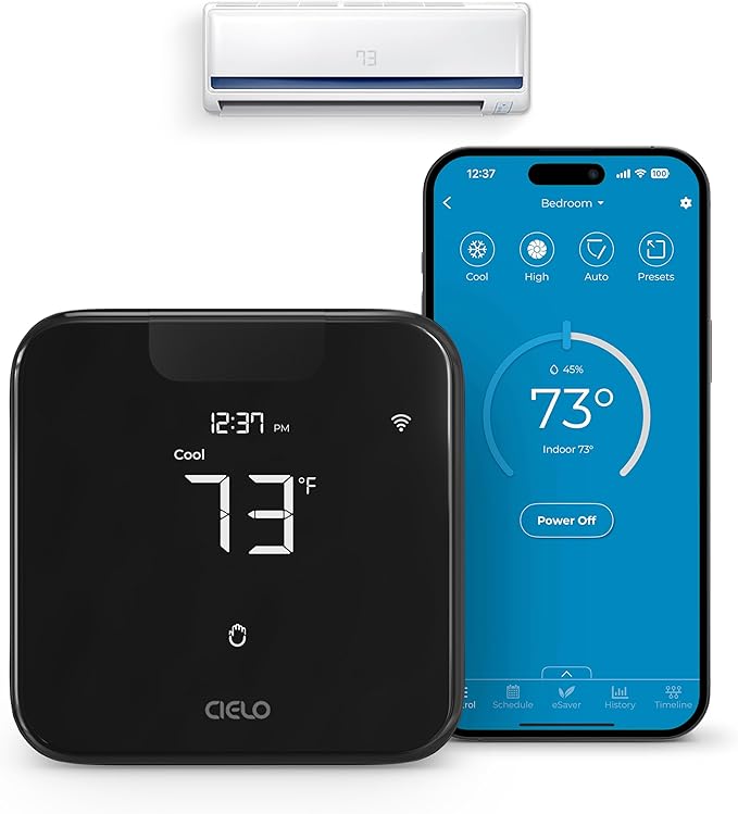 Breez Max Smart AC Controller | AHR Product of the Year WiFi Thermostat by CieloBreez