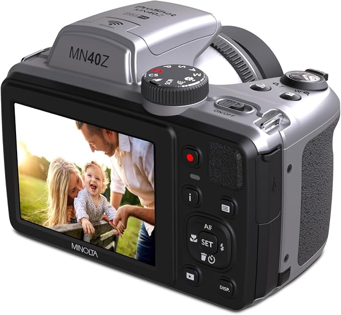 Minolta MN40Z 20MP Digital Camera – 40x Optical Zoom, 1080p FHD Video, 3.0" LCD - Image 9