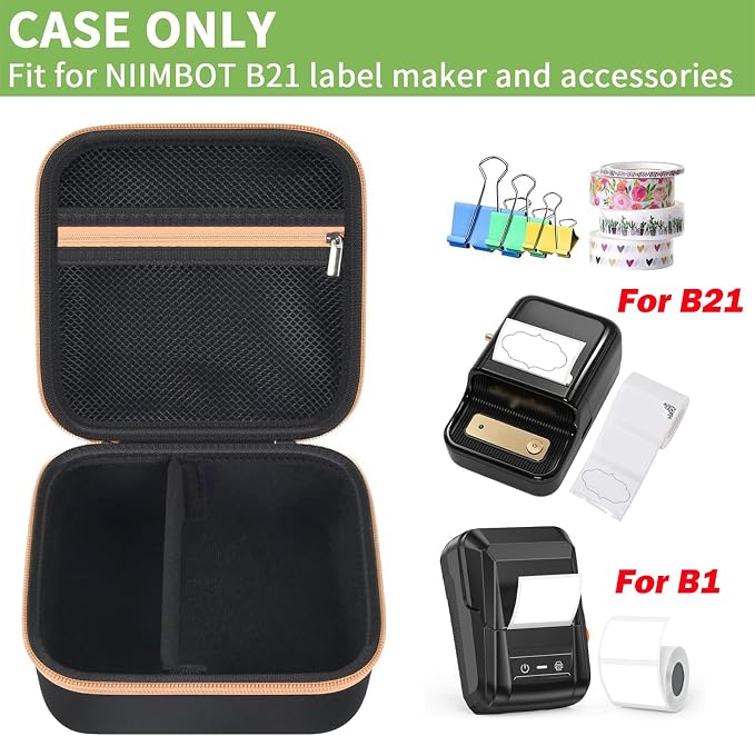 ALKOO Case Compatible with NIIMBOT B21 / B1 Label Maker Wireless Thermal Label - Image 2