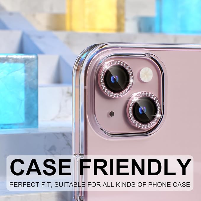 Choiche Compatible for iPhone 15 /iPhone 15 Plus Camera Lens Protector Bling - Image 4