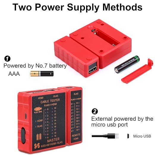 HDMI Tester Portable High Definition Network Cable Tester Checker - Image 5