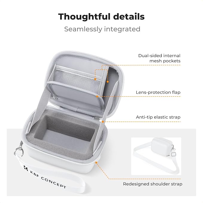 K&F CONCEPT Carrying Case for Digital Camera, Hard Shell Protective Travel Case - Image 7