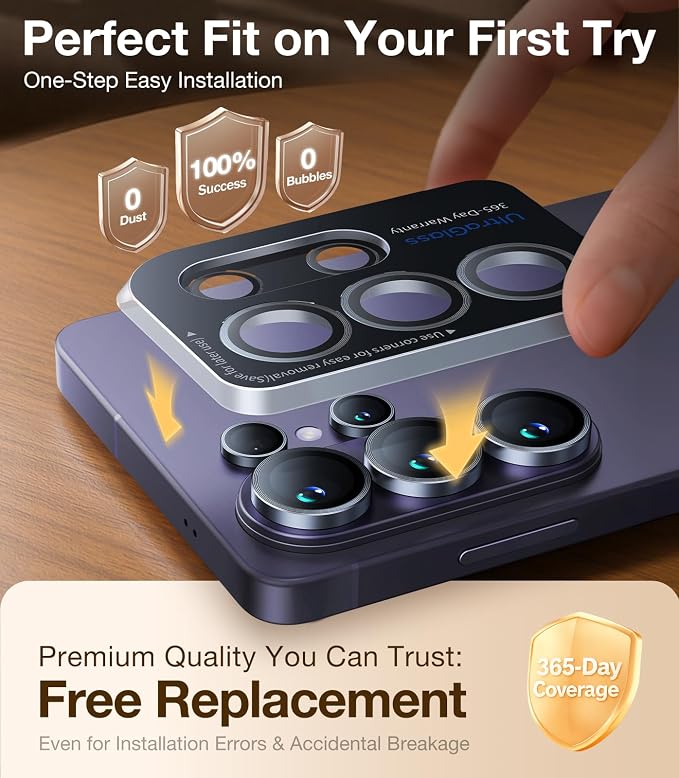 UltraGlass Top 9H+ Armor for Samsung Galaxy S26 Ultra Camera Lens Protector S26 - Image 7