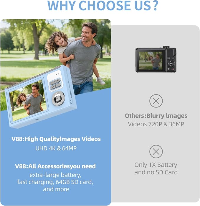 Digital Camera for Kids & Beginners, 4K Digital Camera - Image 6