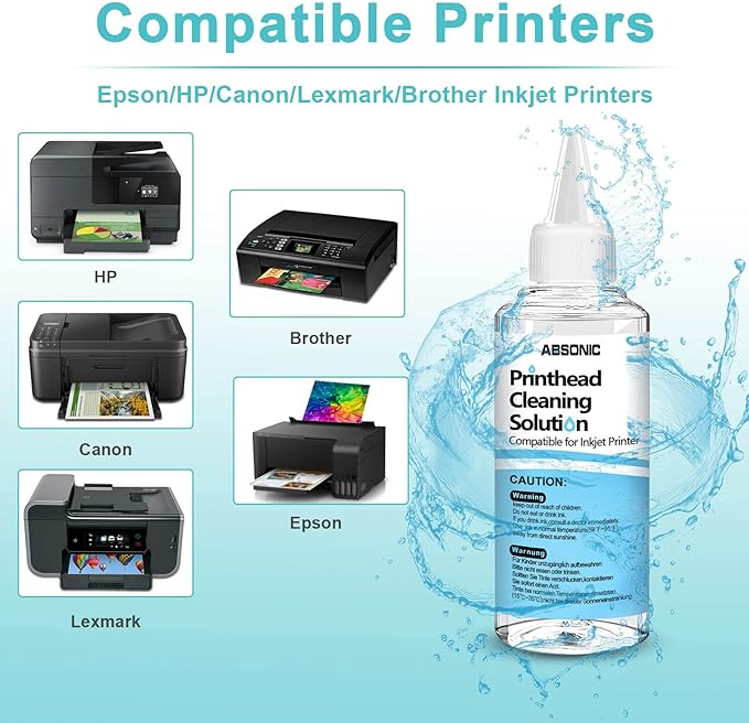 Printer Cleaning Kit for Epson, Printhead Cleaning Kit for HP, Inkjet Printer - Image 3