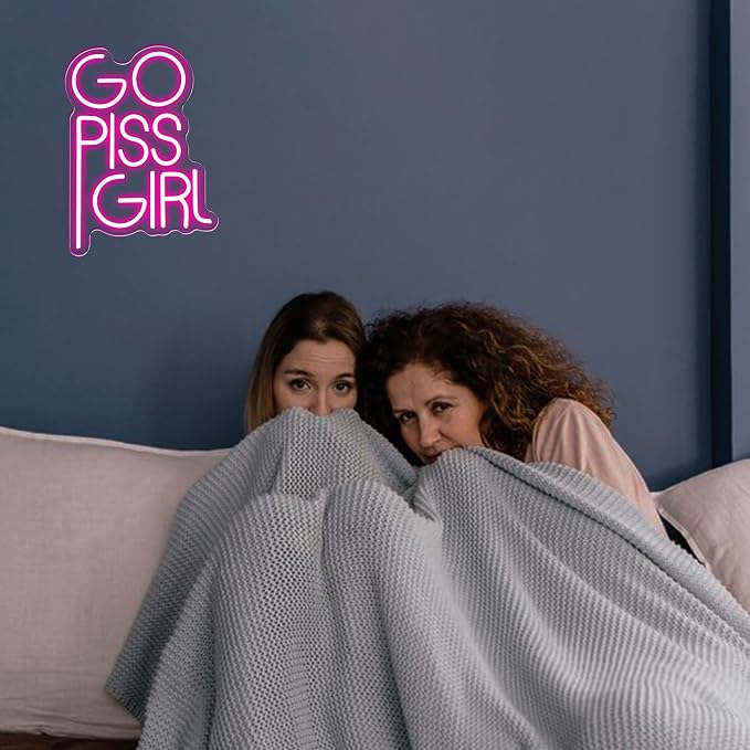 GO PISS GIRL Neon Sign Funny Dimmable LED Light Up Sign Pink Aesthetic Pop - Image 4