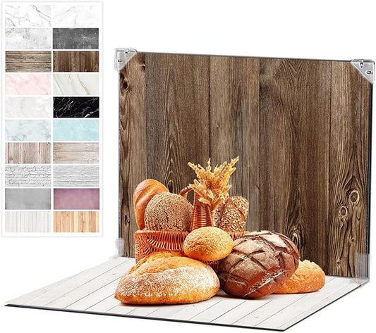 Photo Backdrop 10Pcs 20Patterns Small Product Photography Backdrops Kit Food by Unknown
