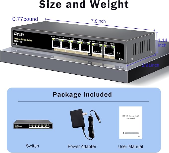 6 Port Unmanaged 2.5G Ethernet Switch - Image 6