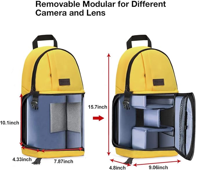 MOSISO Camera Sling Bag, DSLR/SLR/Mirrorless Camera Case Shockproof Photography - Image 5