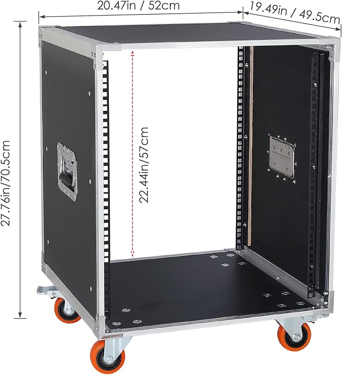 AV Gear Rack 12U Home Audio & Video Stage Stereo Equipment Storage Cabinet - Image 2