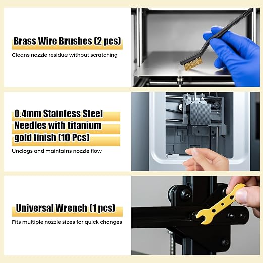 3D Printer Tool Kit, Premium Black & Gold 40-Piece 3D Printing Tool Set - Image 8