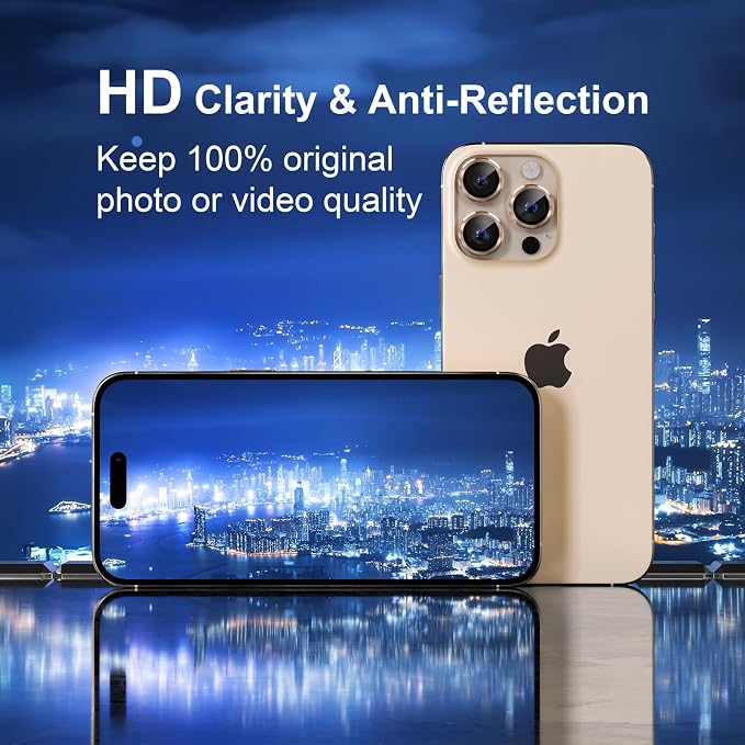 Misea Compatible for iPhone 16 Pro/iPhone 16 Pro Max Camera Lens Protector - Image 4