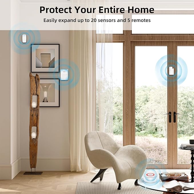 Wireless Alarm System 9 Piece Kit, WiFi Alarm System - Image 7