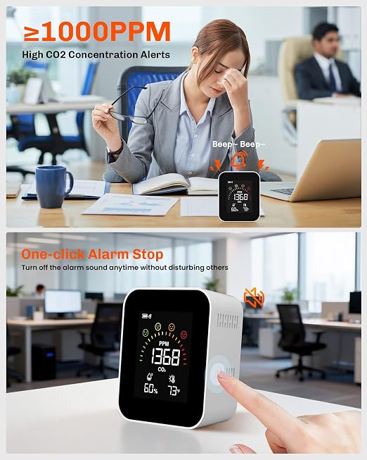 Air Quality Monitor Indoor for CO2, YOWEXA 400-10, 000 PPM Carbon Dioxide - Image 8