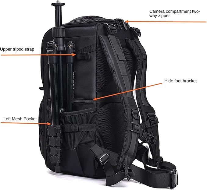 ZZQ&CCF Telephoto Lens Camera Backpack - Image 5