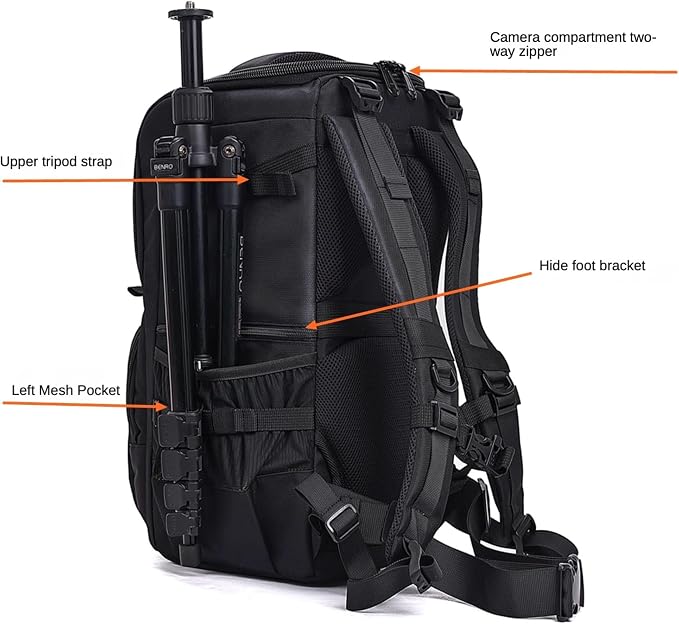 ZZQ&CCF Telephoto Lens Camera Backpack - Image 7