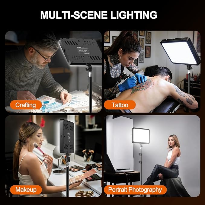EMART LED Video Light Kit, 35W/3600lux Studio Lights - Image 8