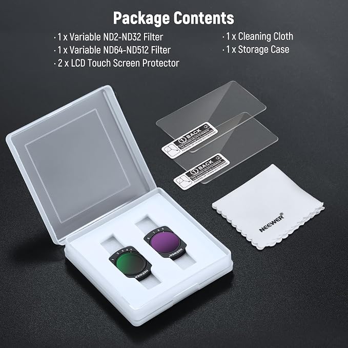 NEEWER Variable ND 2-32 & 64-512 Set Compatible - Image 9