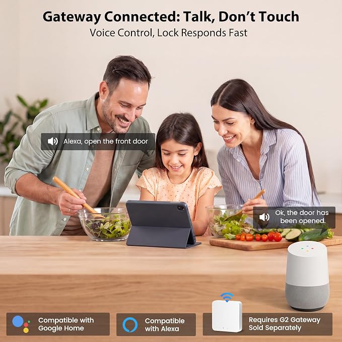 Keyless Entry Door Lock, Biquole Smart Lock, Fingerprint Door Lock | - Image 5