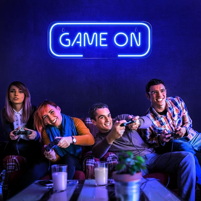 Kavaas Gaming Neon Sign, Game On Neon Sign - Image 6
