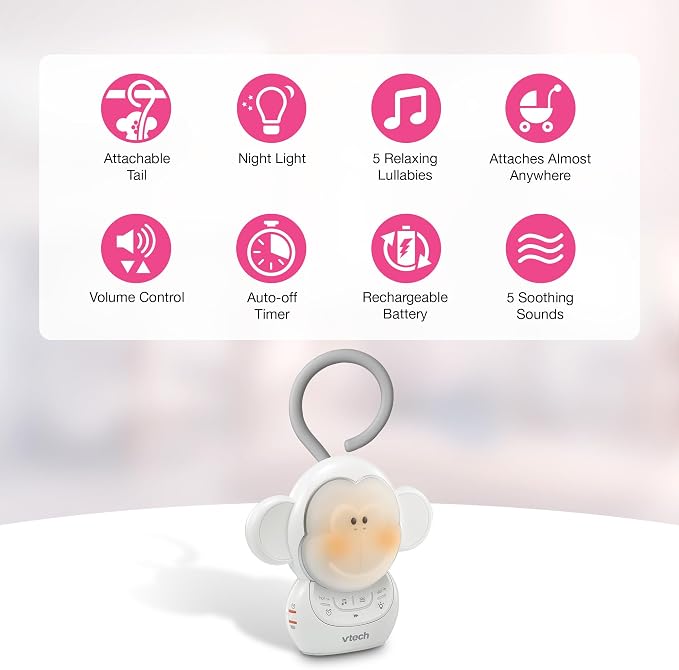 VTech VM819 Baby Monitor + BC8211 Myla the Monkey Bundle - Image 3