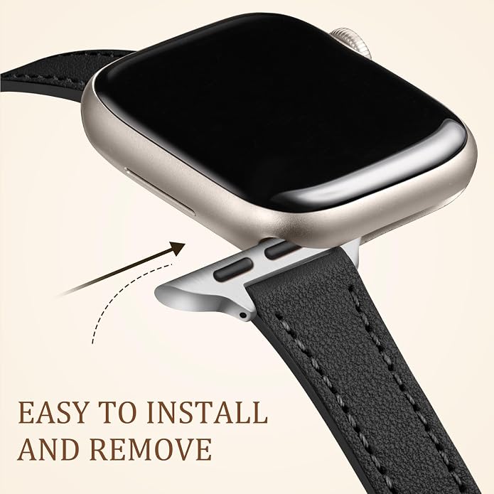 Charlam Slim Leather Band Compatible - Image 4