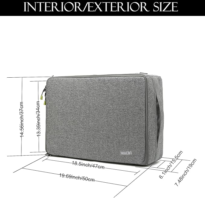 Camera Insert Bag, Shockproof &Pressure-proof Dual Opening Padded Camera Lens - Image 6