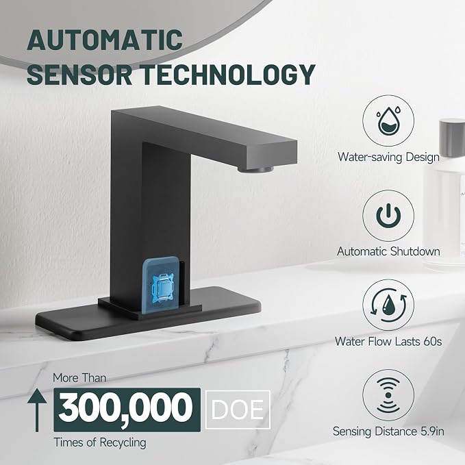 Touchless Bathroom Sink Faucet - Image 3