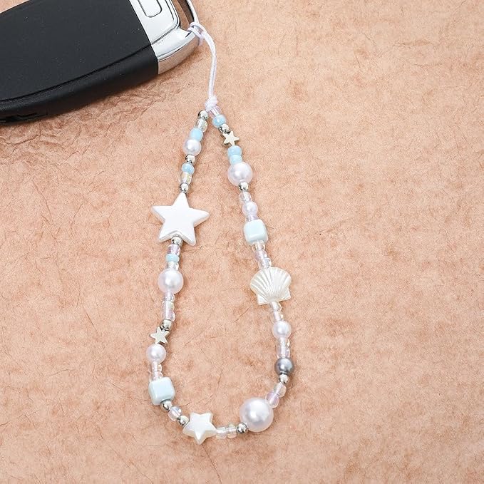 Cute Beaded Camera Wrist Strap for Phone, Digital Camera Charm Lanyard - Image 3