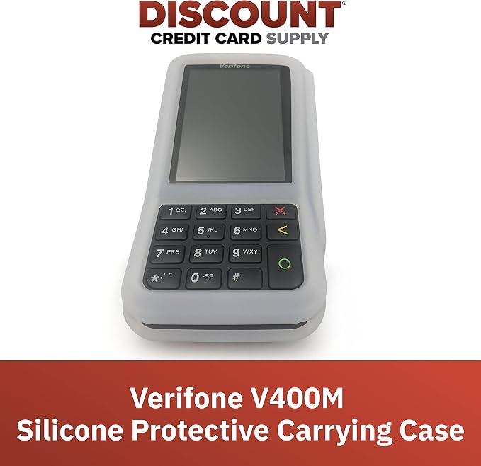 Verifone V400M Protective Carrying Case, Translucent Silicone Credit Card - Image 2