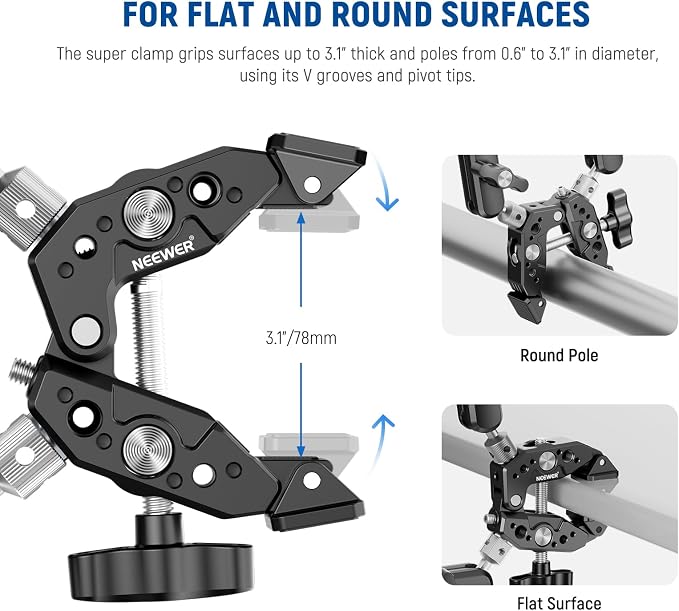 NEEWER Heavy Duty Super Clamp - Image 4