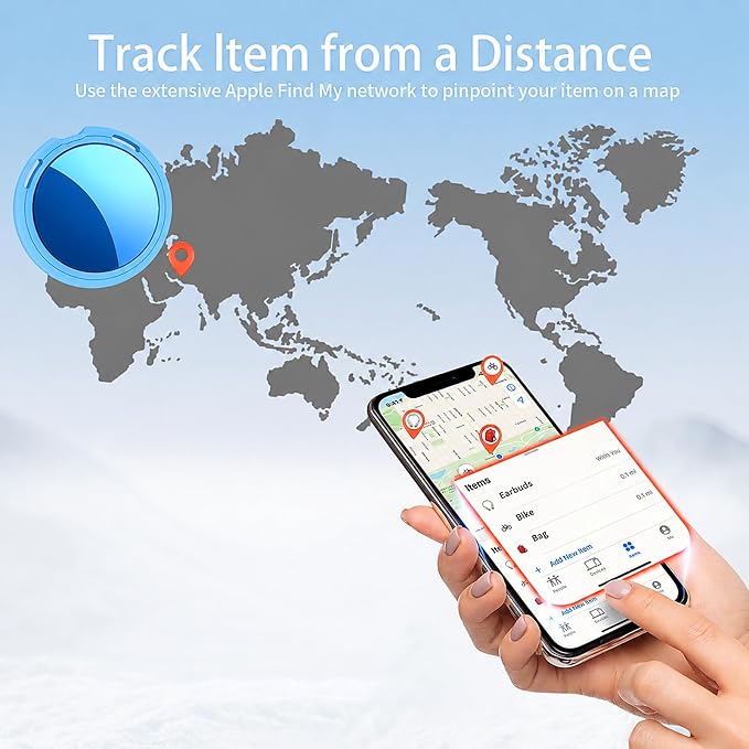 2 Pack Tracker Tags Pair with Apple Find My Bluetooth Air Smart Tags Key Finder - Image 5