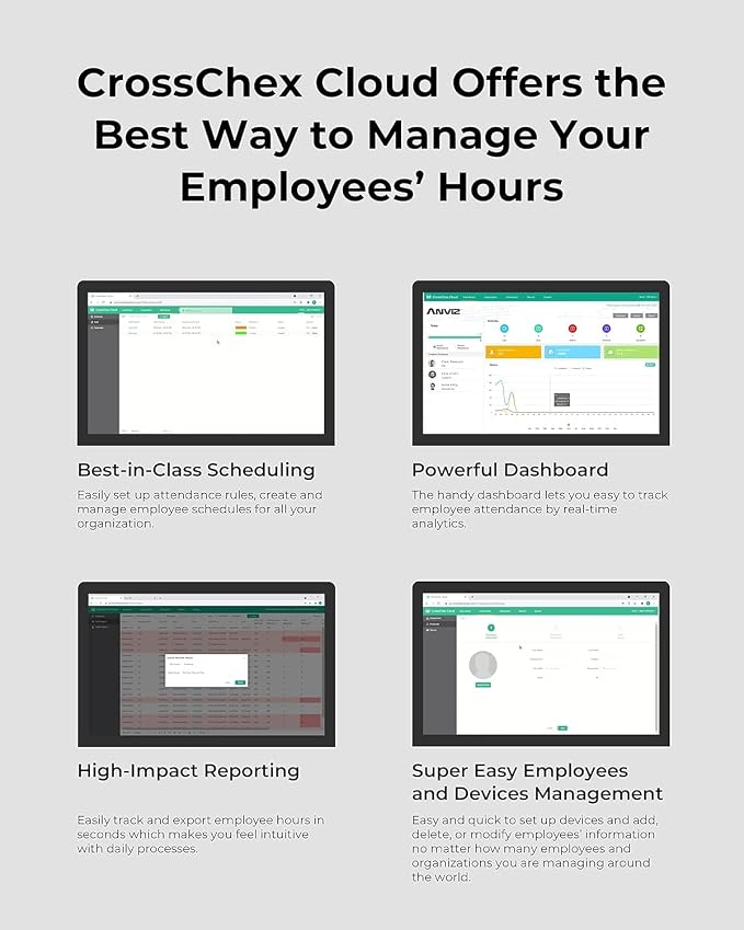 ANVIZ FacePass 7 Pro Cloud-Based Time Clock - Image 5