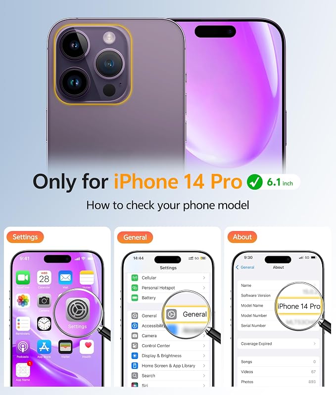 FNTCASE for iPhone 14 Pro Case: Translucent Matte Cases - Image 2