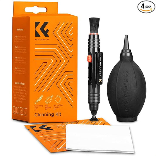 K&F CONCEPT 4-in-1 Camera Lens Cleaning Kit by KFCONCEPT