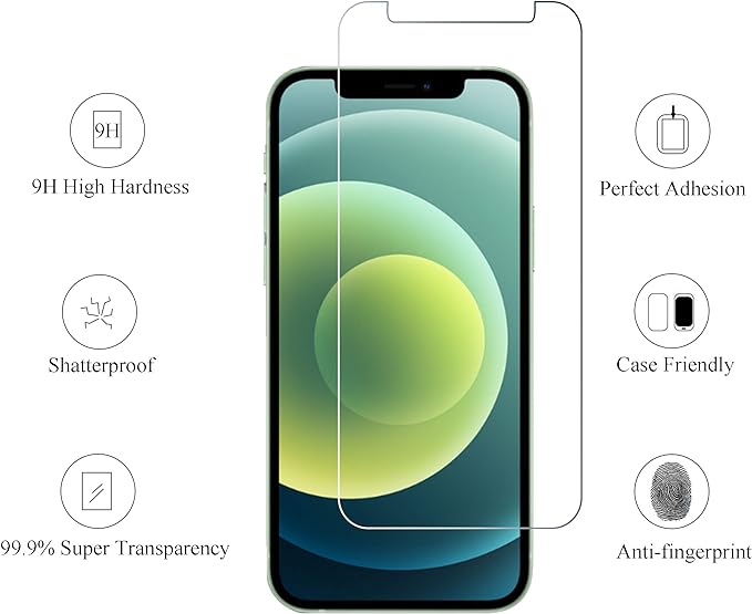 Ailun Screen Protector for iPhone 12 / iPhone 12 Pro 2020 6.1 Inch 3 Pack Case - Image 2