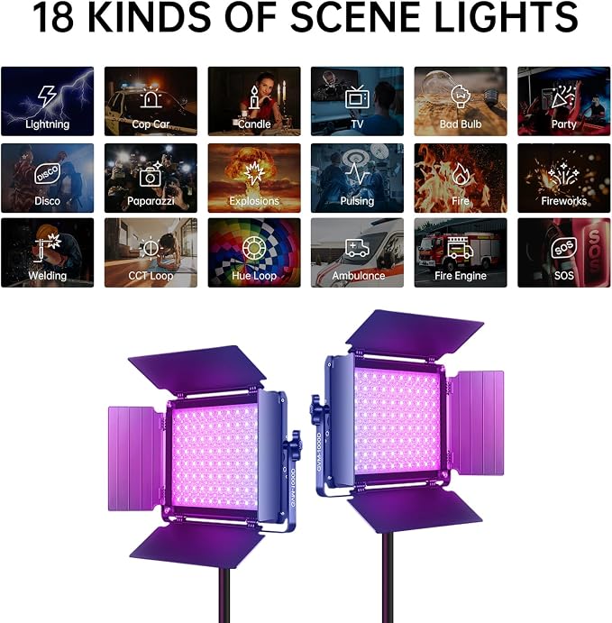 GVM RGB LED Video Light, Photography Lighting - Image 2