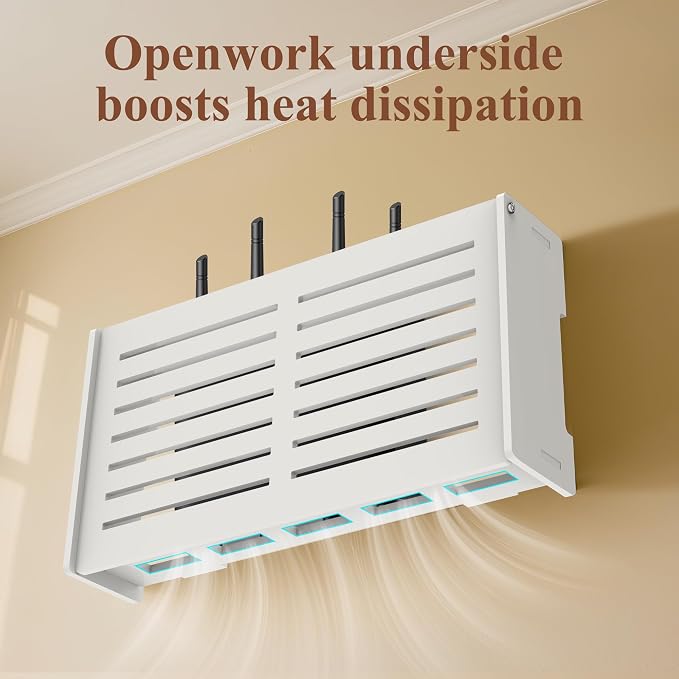 Router Shelf Wall Mount WiFi Router Box Hider Modem Cover - Image 6