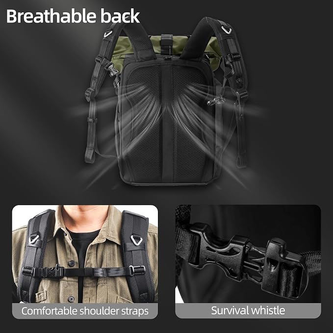 Besnfoto Hardshell Camera Backpack, DSLR SLR Mirrorless Camera Bag Waterproof - Image 5