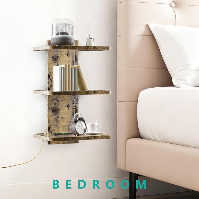 WALI Floating TV Shelf, 3 Tier Projector Shelf - Image 6