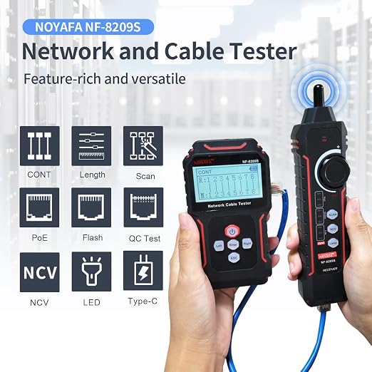 NOYAFA NF-8209S Network Cable Tester, Ethernet Cable Tester - Image 2