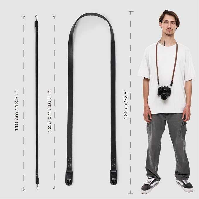 C Coiro Thin Leather Camera Strap - Image 6