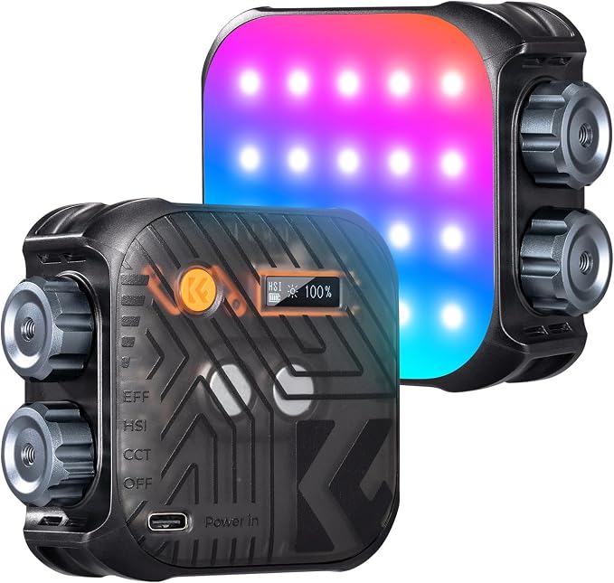 K&F CONCEPT RGB Video Light, 360° Full Color Portable Photography Light by KFCONCEPT