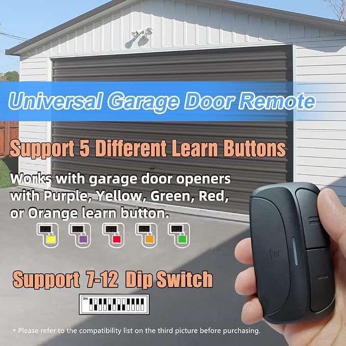 Universal Garage Door Remote Compatible - Image 2