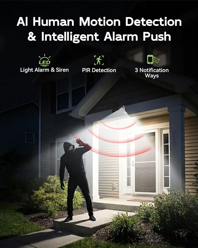 2K 5G Security Cameras Wireless Outdoor, PIR Detection, IP66/Alexa/2 Way Talk - Image 6