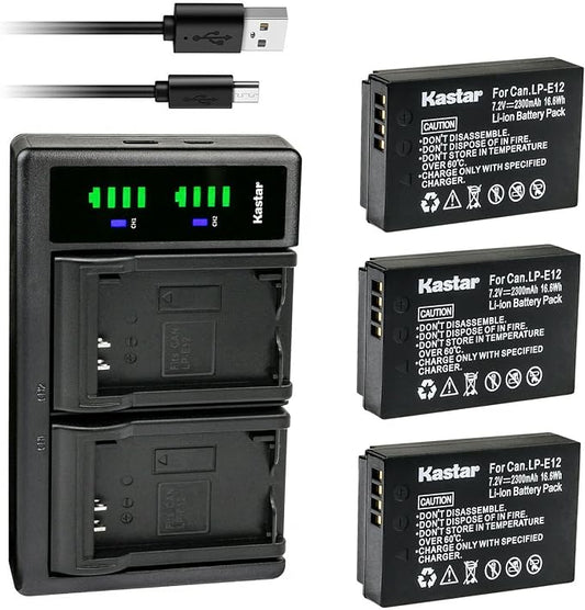 Kastar 3-Pack Battery and LTD2 USB Charger Replacement by Kastar
