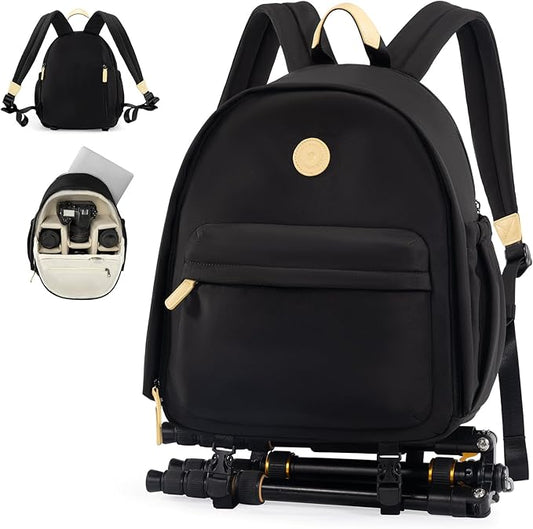 Cwatcun Camera Backpack Bag for Women, Stylish DSLR/SLR Camera Bag by FocusonCameraBag