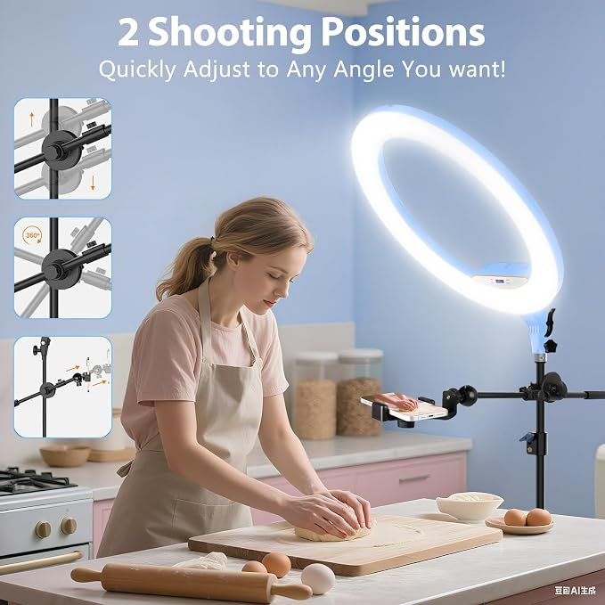 Ring Light 22inch Kit: Ring Light Tripod - Image 5
